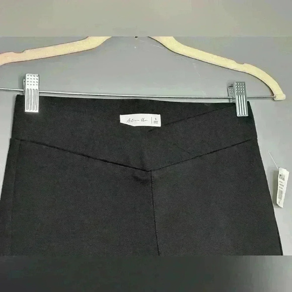 Active USA Black Cross Waist Skinny Leggings (224) - Picture 5 of 10